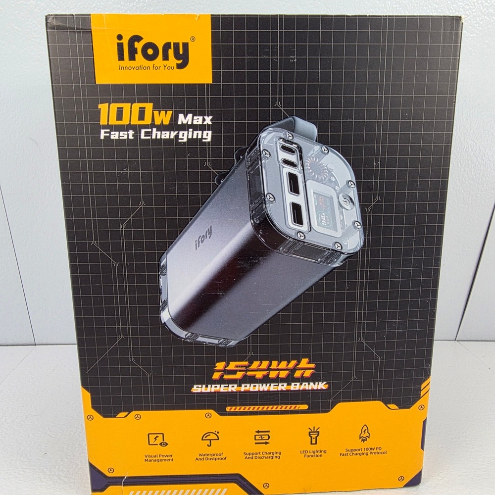 iFory PB 2201 154Wh 100W Max Fast Charging Portable‎ Power Bank Charger